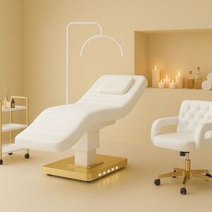 Luxury Cream Adjustable Spa Chair